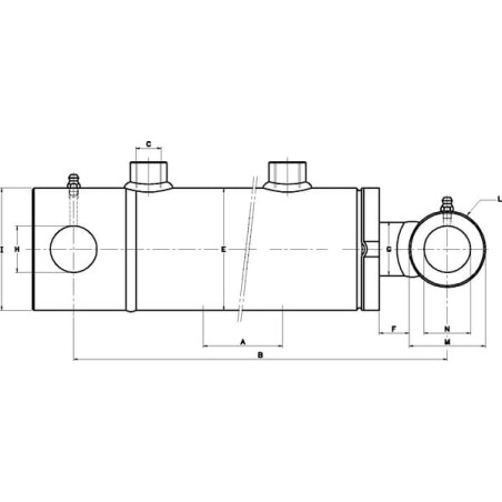 Cylinder D35-60-700 ST-series - D3560700ST