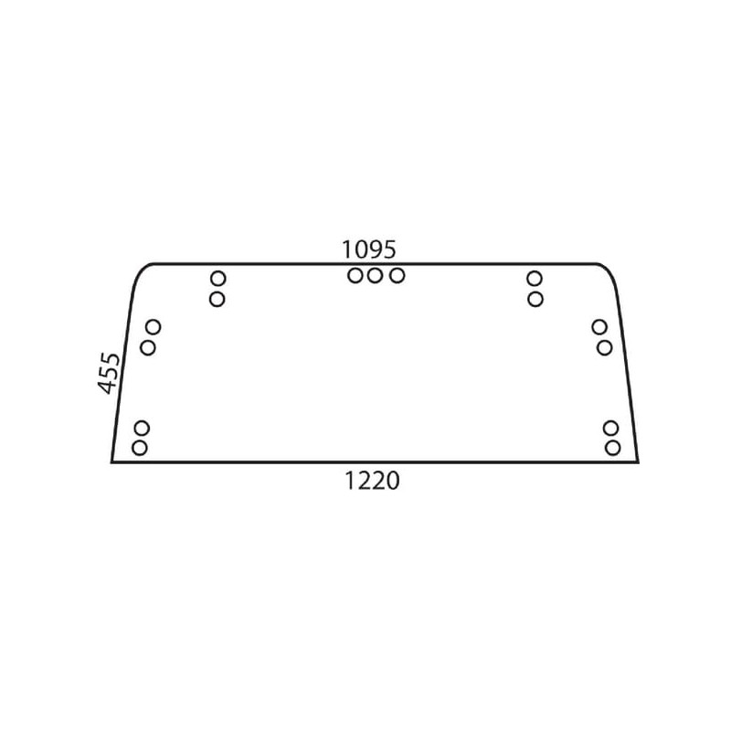 Rear window upper, upper part - D6794 Rear window upper, upper part - D6794