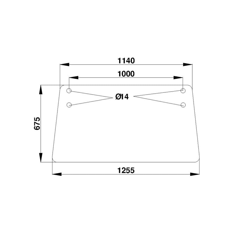 Rear window upper - D7408 Rear window upper - D7408