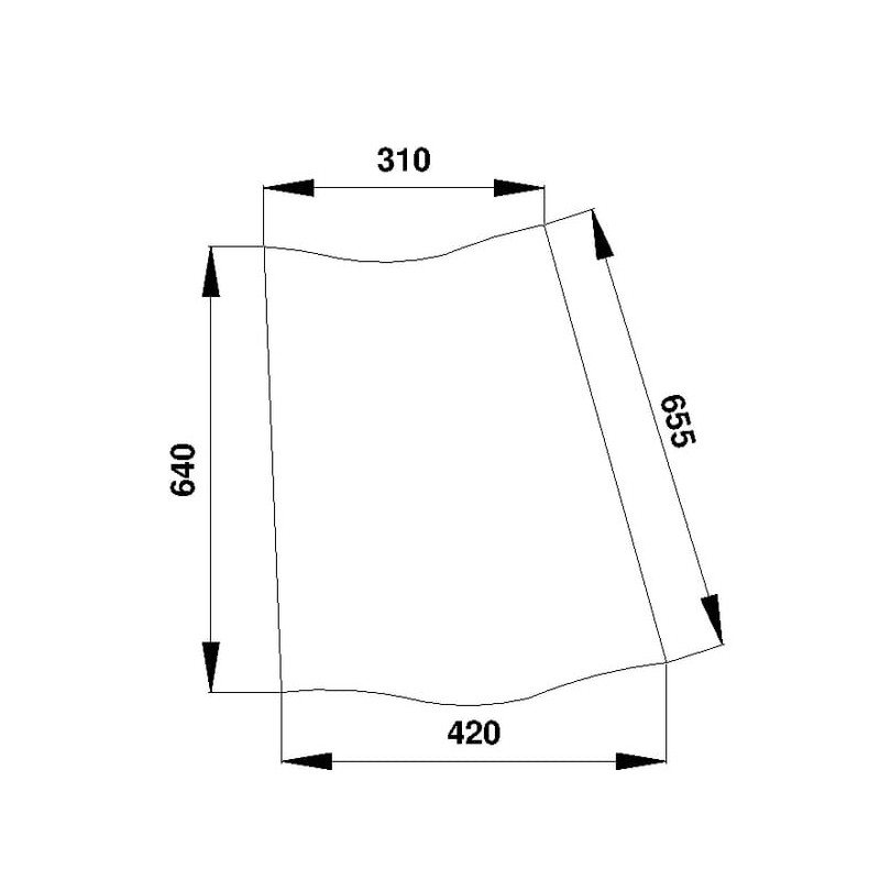 Corner glass - D7015 Corner glass - D7015