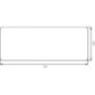 Rear window lower fixed - D6009 Rear window lower fixed - D6009