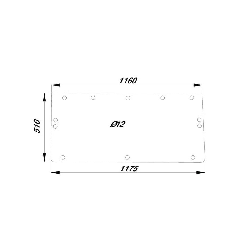 Rear window upper - D8508