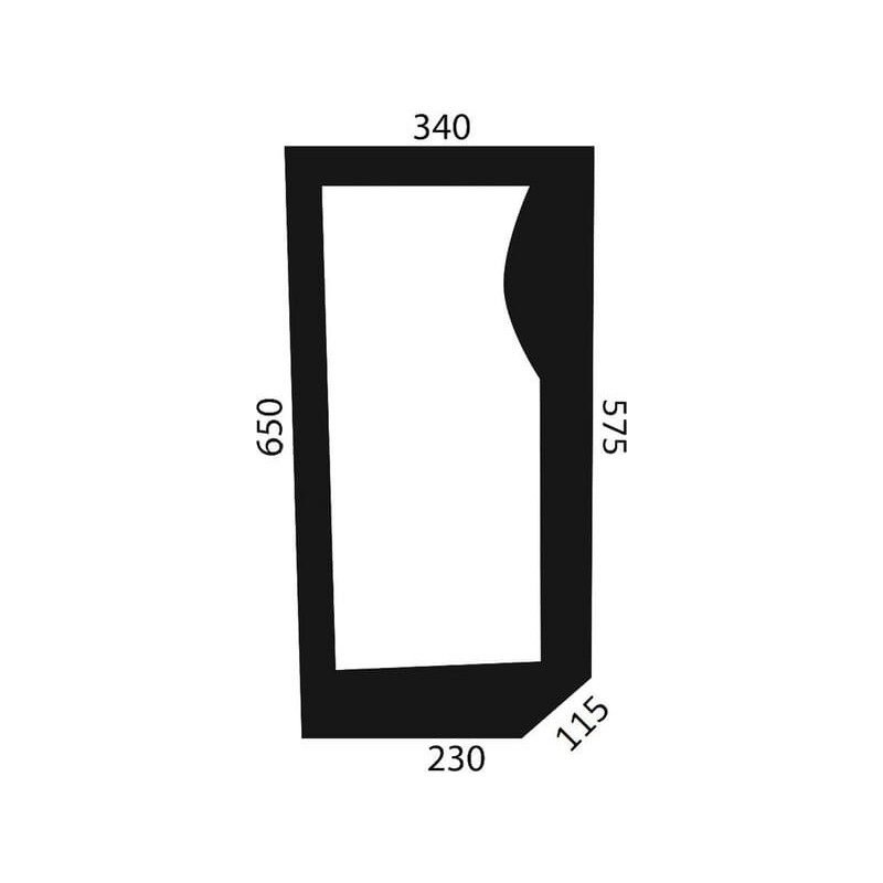 Frontscheibe unten - D6712 Frontscheibe unten - D6712
