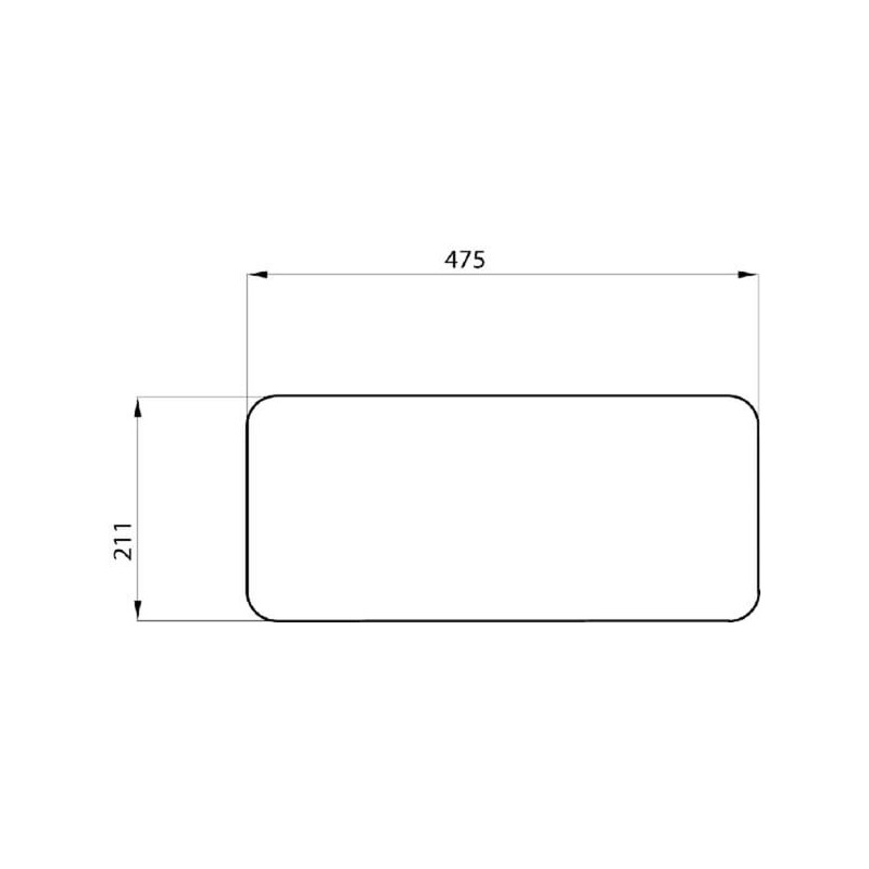 Rear window lower - D7095 Rear window lower - D7095