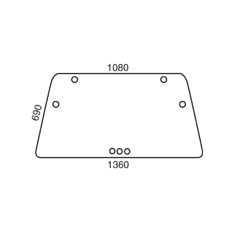 Front- oder Heckscheibe - D7710 Front- oder Heckscheibe - D7710