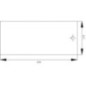 Rear slide glass lower - D6010 Rear slide glass lower - D6010