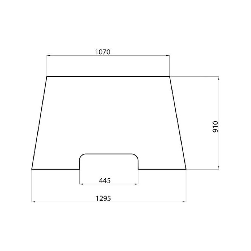 Windscreen upper - D6930 Windscreen upper - D6930
