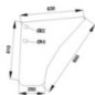 Door glass lower - D7103 Door glass lower - D7103