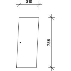 D7405 Kramp, Door glass 