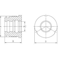 Kopfmutter DS25/32 80-45 - DS3908013045