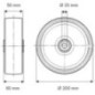 Wheel 200 mm - DPR200502060 Wheel 200 mm - DPR200502060
