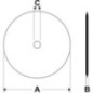 Drill disc, flat - DU1059KR
