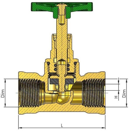 DGV stopcock 1/2 inch - DGV12