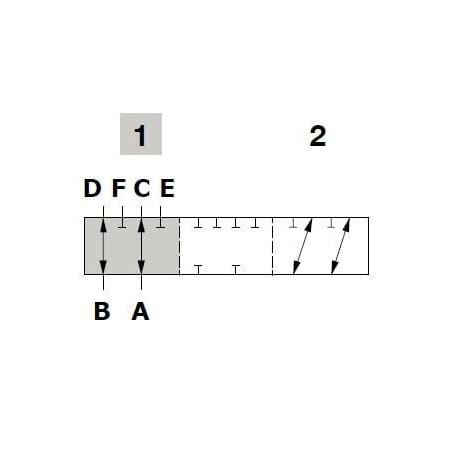 6-Wege-Hahn 3/8 - DF056002