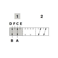 Kurek 6-drogowy 1/2 - DF106003