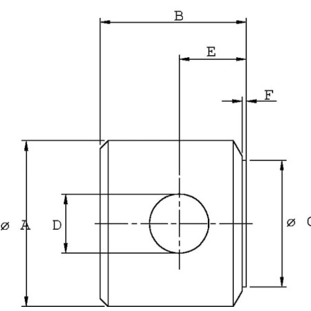 End caphole d.25.25 D60 - DC39BEVD060B