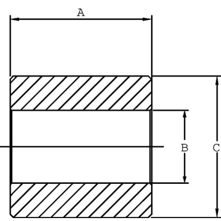 Tuleja 40x20.5 L60 320 Bar - DC39BEVA050