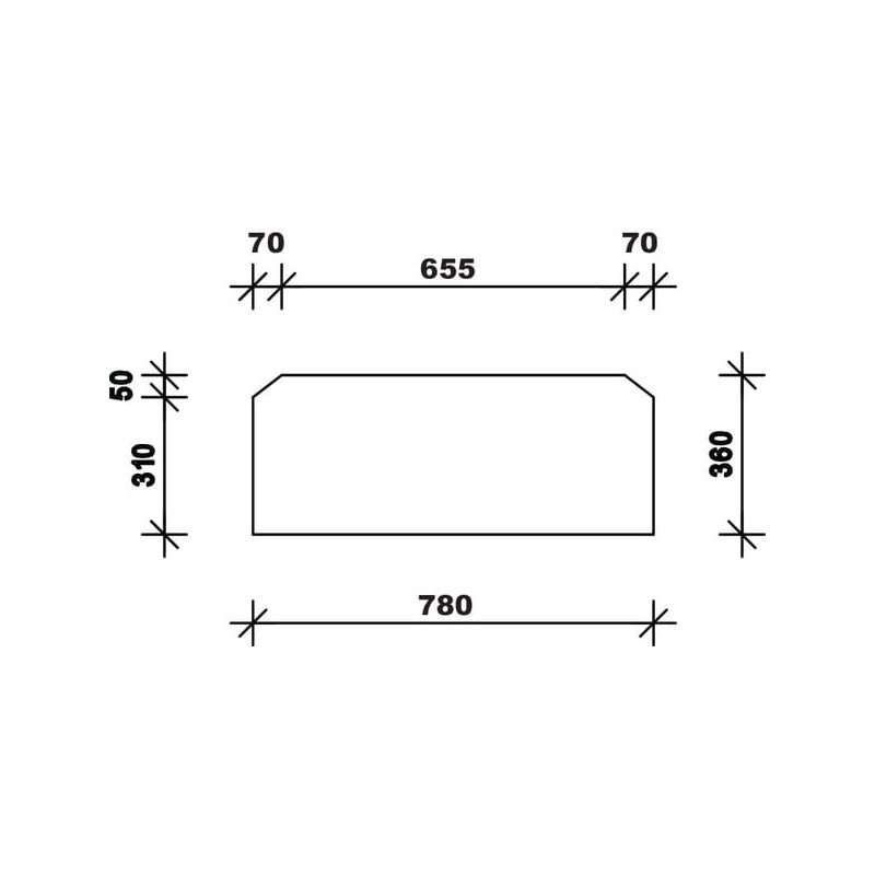 Rear window lower - D9120 Rear window lower - D9120