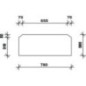 Rear window lower - D9120 Rear window lower - D9120