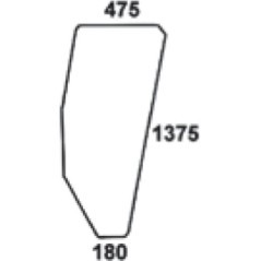 D9006 Kramp, Door glass 