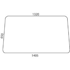 D9030 Kramp, Front glass 