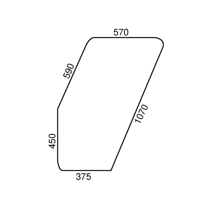 Door glass - D9005 Door glass - D9005