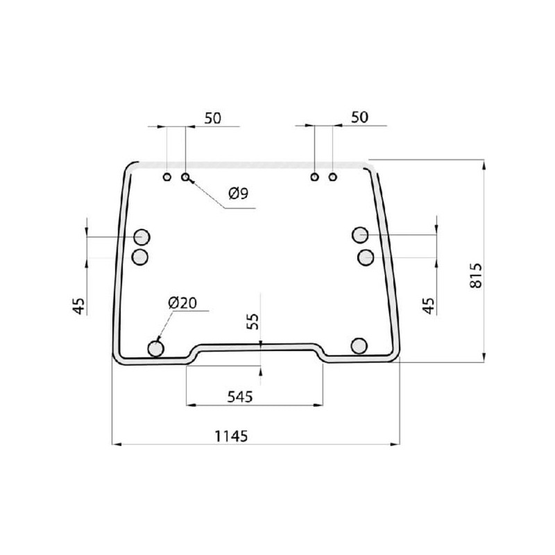 Windscreen tiltable - D9030A