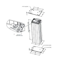 DL230CA00500655 LINAK, Actuator 