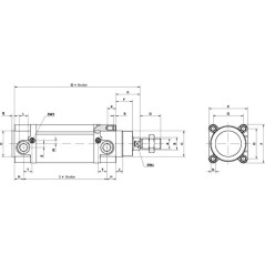 Standard cylinder - DN80800CMG2