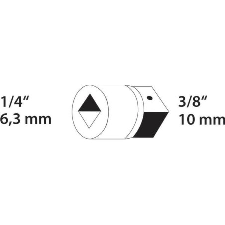 Vergrößerungsstück 1/4-3/8 - DP2030V