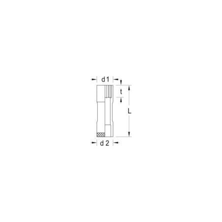 Steckschl.eins.12-K.L 1/2-19mm - DPD19L19