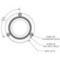 Beacon LED, 12-24V, amber, 3 bolt, ECCOLED BRONZE ECCO - EB5010A