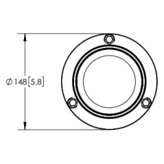 Beacon LED, 12-24V, amber, magnetic, ECCOLED BRONZE ECCO - EB5013A