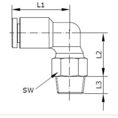 Steckverschraubung - ECF1038P