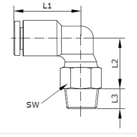 Steckverschraubung - ECF1038P