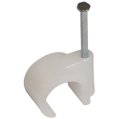 Cable clip, 5-7mm, white - EM366523