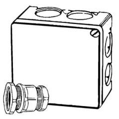 Kabeldose LP65 m. Ü.mutter gr. - EM4514088L