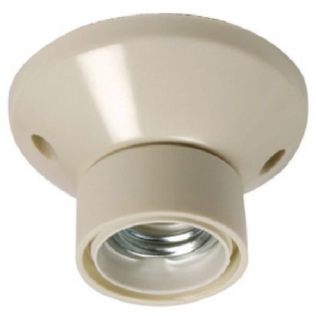 Decken- Leuchtmittelnfassung E27 weiß - EM4515811