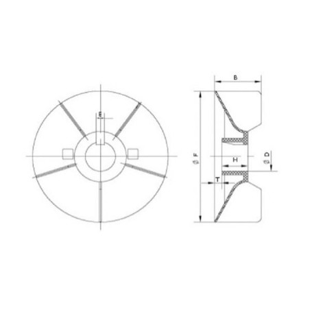 Wentylator silnika elektrycznego EM100-2P IE2/3 - EM910004W2AKR