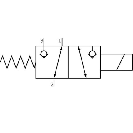 3/2 Elektroventil, 24V, 3/8, EL10C - EL10C002