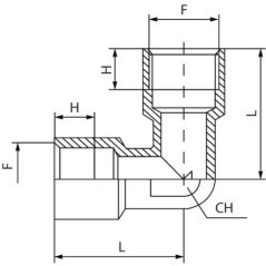EFF38 Kramp, Brass 