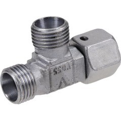 Złącze trójnikowe z nakrętką niesymetryczne M16x1.5 10L gwint wew./zew./zew. - ELSD10L