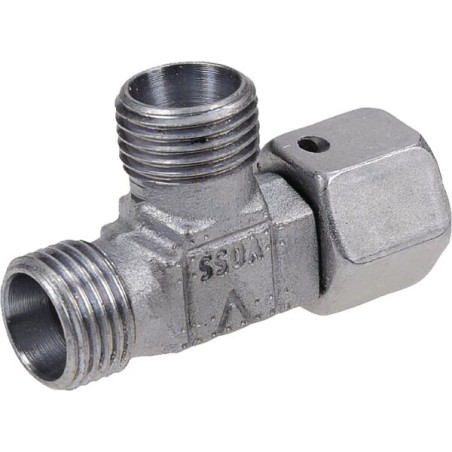 Złącze trójnikowe z nakrętką niesymetryczne M16x1.5 10L gwint wew./zew./zew. - ELSD10L