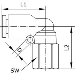 Push-in fitting - ECFS838P