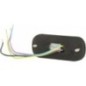 Lampa ostrzegawcza 3 LED 12/24V pomarańczowa - ED3703A