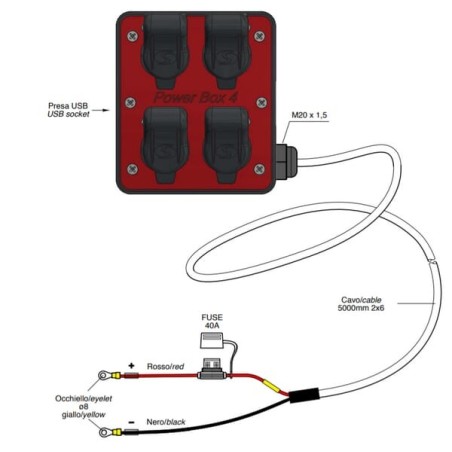 Powerbox 4 4xCobo 12V - EL906390