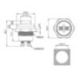 Push button switch 12.5 A 24 V - EL200100 Push button switch 12.5 A 24 V - EL200100