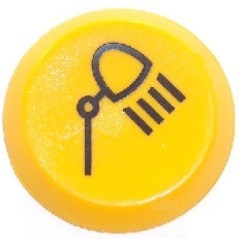 Push switch, Lights, round, yellow - EL514101