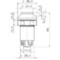 Push switch, Lights, round, yellow - EL514101 Push switch, Lights, round, yellow - EL514101