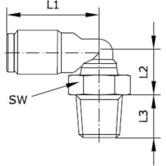 ECRMT614P Kramp, Elbow connectors 